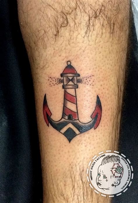 anchor lighthouse tattoo|lighthouse anchor tattoos.